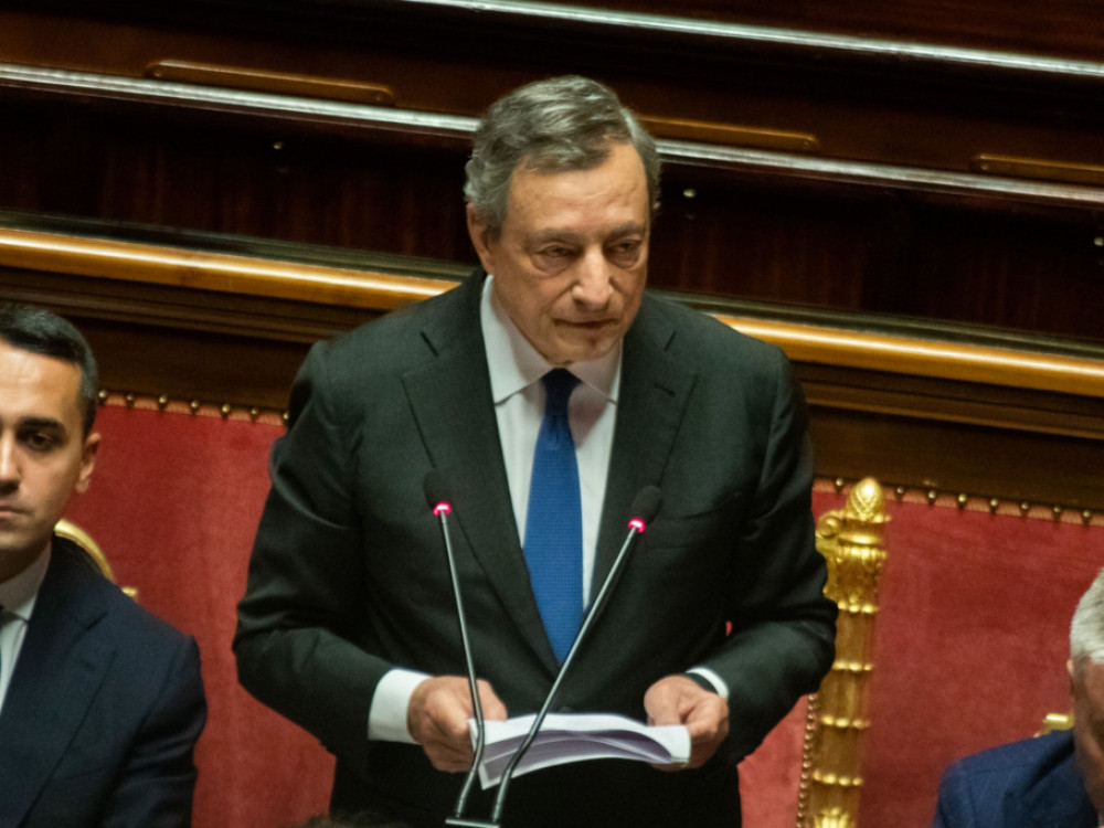 Odstop Draghija Italijo pahnil v kaos