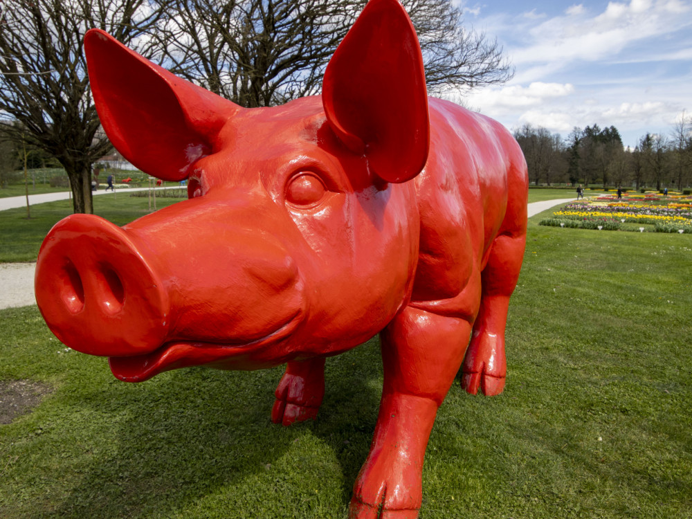 Volčji Potok gosti ogromne skulpture. 'Tako opozarjam na okoljske težave'
