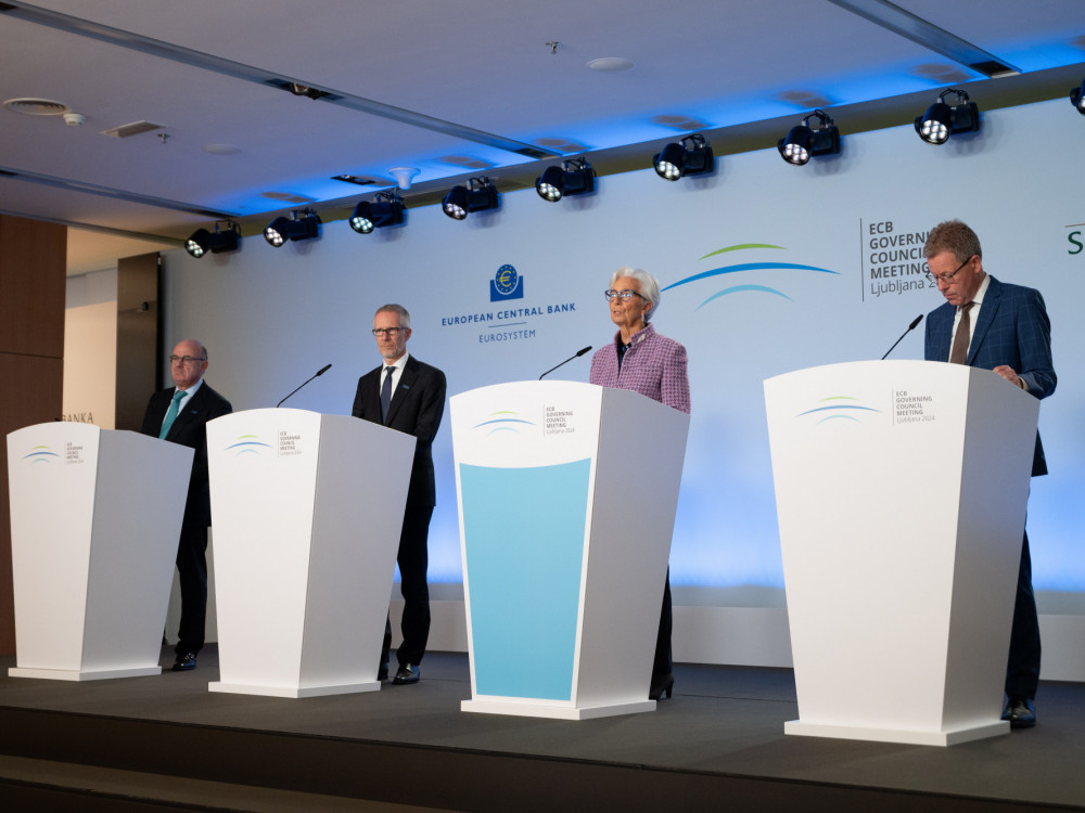 Lagarde: 'Tudi slovenska klima je lahko razlog za novo znižanje obresti'